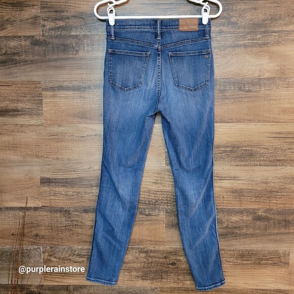 Madewell Jeans Size 27 Skinny 10" High Rise Tummy Control Danny Wash G7391 - Picture 2 of 12